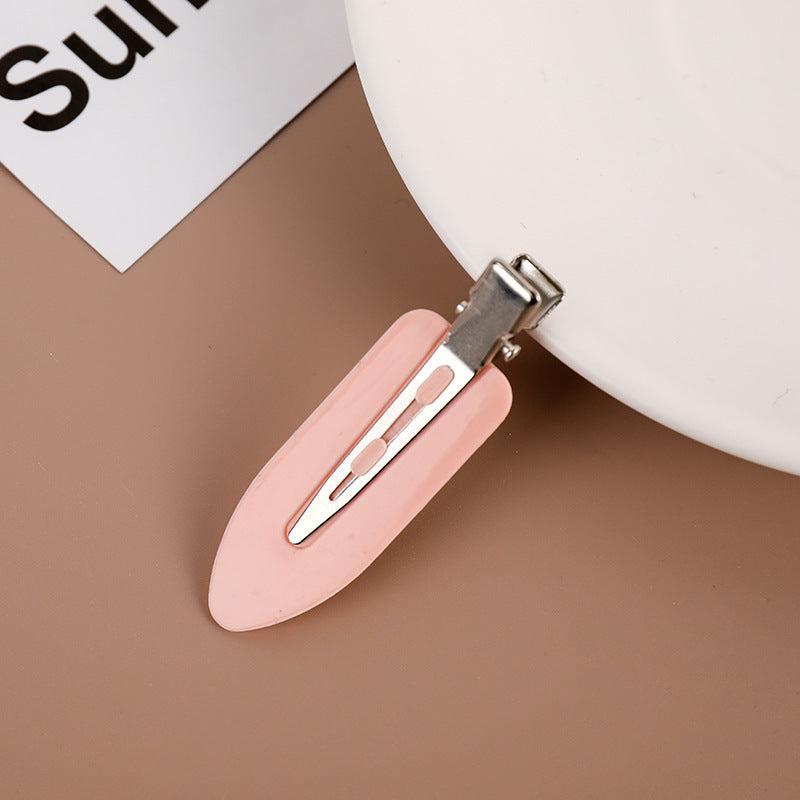 4PCS(1Set) Of Seamless Hair Clips, Bangs Clips, Broken Hair Clips, Headwear, Women's Makeup Clips, Duckbill Clips, Side Clips