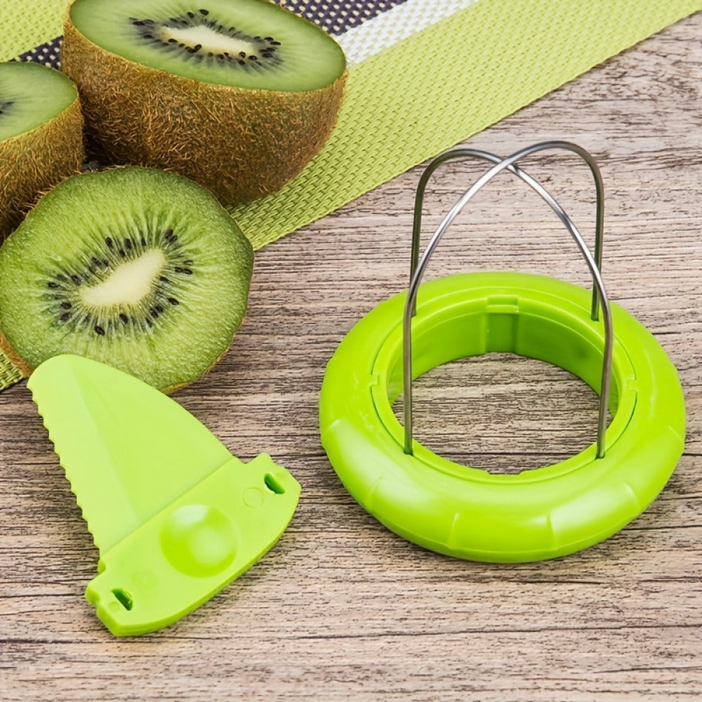 1PC Kiwi Peeler And Slicer - Plastic Fruit Separator, Kiwi Cutter And Corer, Multifunctional Avocado Peeler, Pulp Separator, Meat Scraper, Creative Kitchen Tool