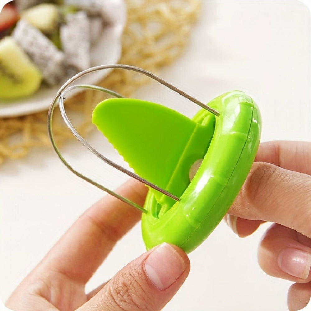 1PC Kiwi Peeler And Slicer - Plastic Fruit Separator, Kiwi Cutter And Corer, Multifunctional Avocado Peeler, Pulp Separator, Meat Scraper, Creative Kitchen Tool
