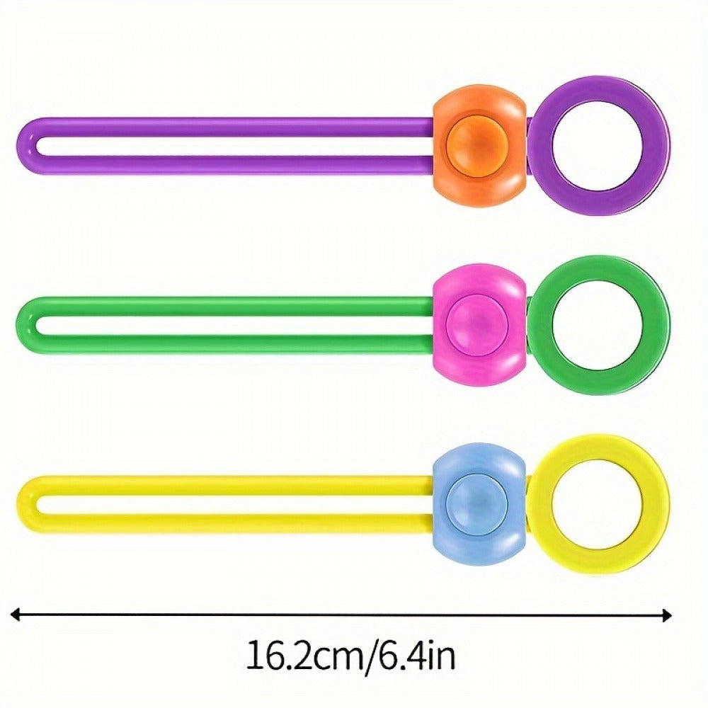 6-Piece Food Bag Sealing Clips Including 2 Yellow, 2 Green, 2 Purple, Silicone Food Bag Sealing Straps, Reusable And Adjustable Clips For Sealing Devices, Suitable For Various Plastic Bags, String Bags, And Rice Bags