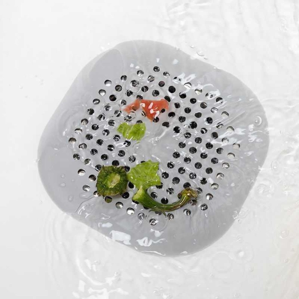 1PC 5.4 Inch Square Drain Cover TPR Hair Drain Catcher Flat Silicone Floor Drain Cover Plug Bathroom