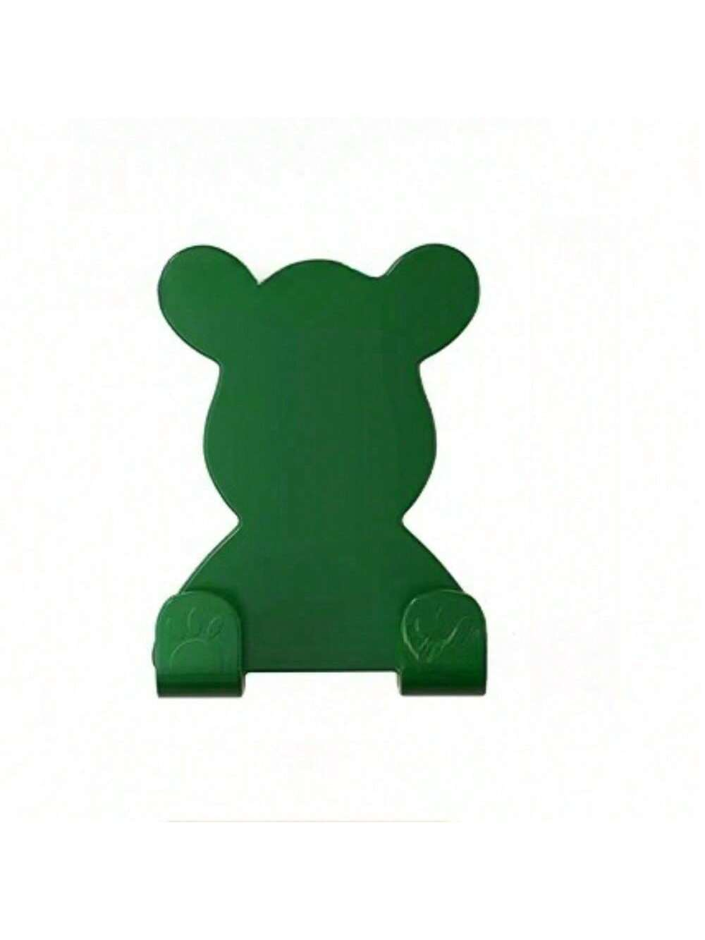 1pc Cute Bear Plastic Wall Hooks - No-Drilling Heavy Duty Razor/Cosmetic Organizer - Bathroom Decor For Home & Summer Use