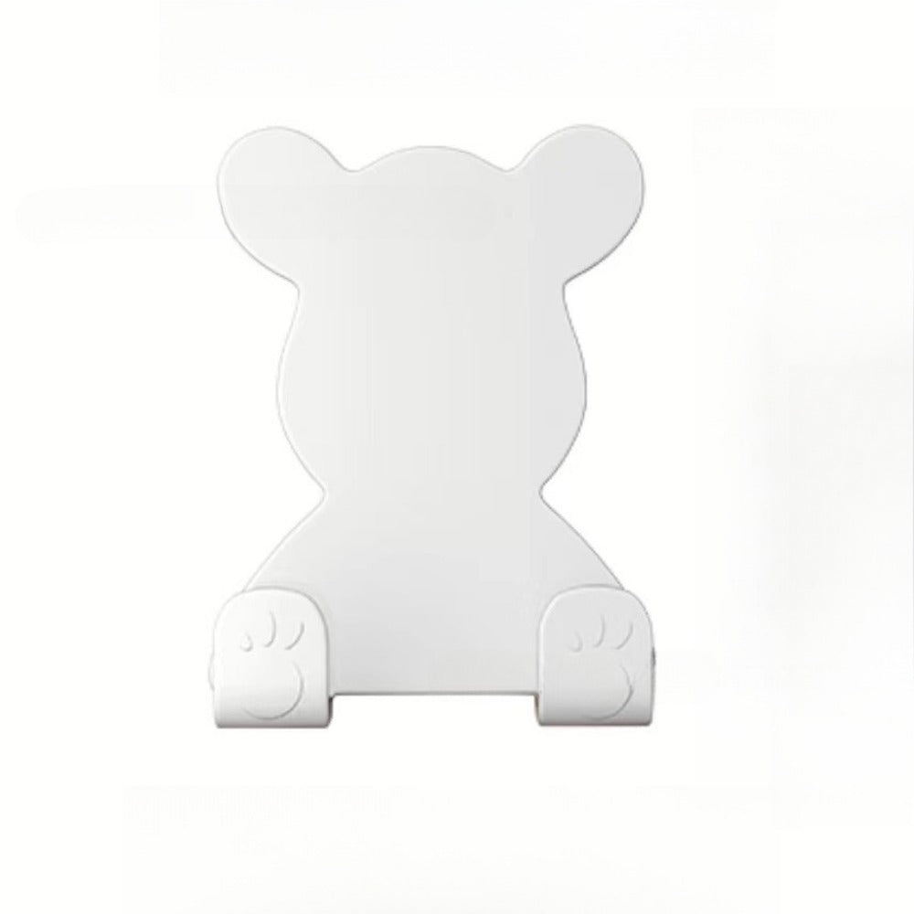 1pc Cute Bear Plastic Wall Hooks - No-Drilling Heavy Duty Razor/Cosmetic Organizer - Bathroom Decor For Home & Summer Use