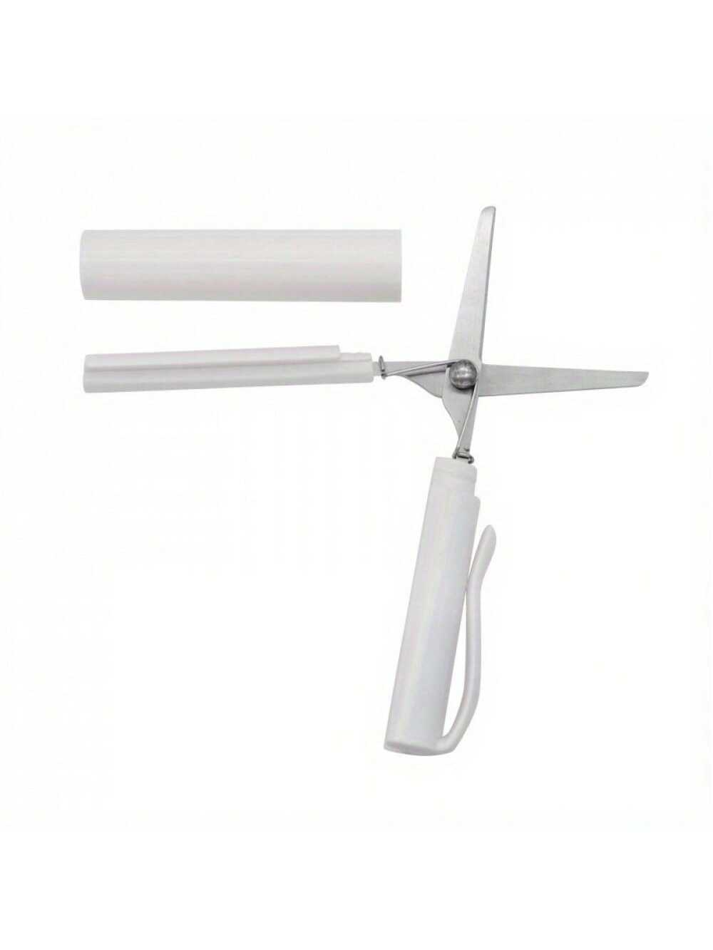 1pc RANDOM COLOR Mini Portable Folding Scissors - Compact, Sharp & Durable For Crafting/DIY/Everyday Use - Light Blue/Pink/Mint Green Handles