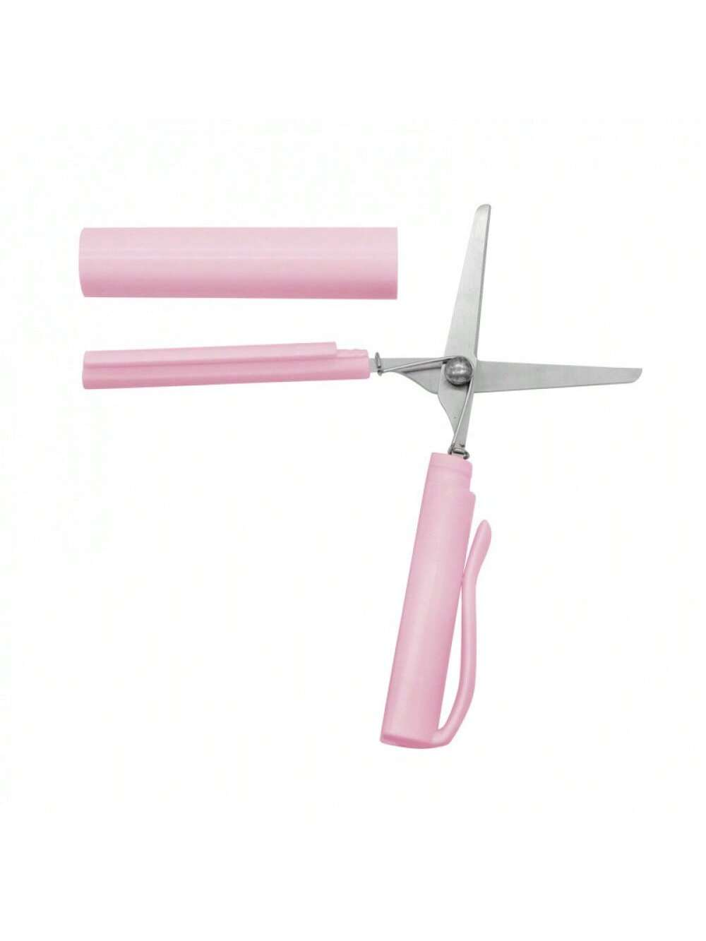 1pc RANDOM COLOR Mini Portable Folding Scissors - Compact, Sharp & Durable For Crafting/DIY/Everyday Use - Light Blue/Pink/Mint Green Handles