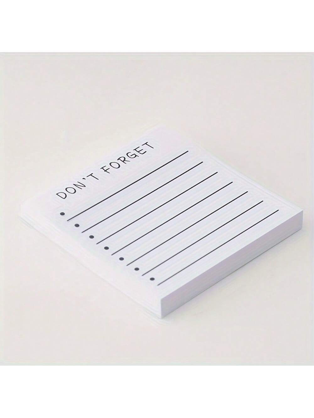 1PC Of Sticky Notes, Don't Forget To Use For Planning, Reminder, And Study, Self-Adhesive Memo, Suitable For Home And Office Use, 3X 3inch Lined Notebook