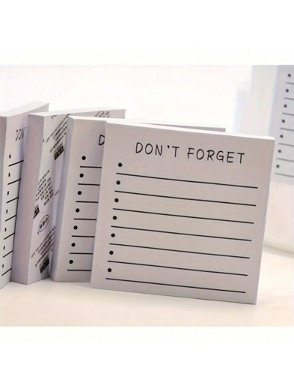 1PC Of Sticky Notes, Don't Forget To Use For Planning, Reminder, And Study, Self-Adhesive Memo, Suitable For Home And Office Use, 3X 3inch Lined Notebook