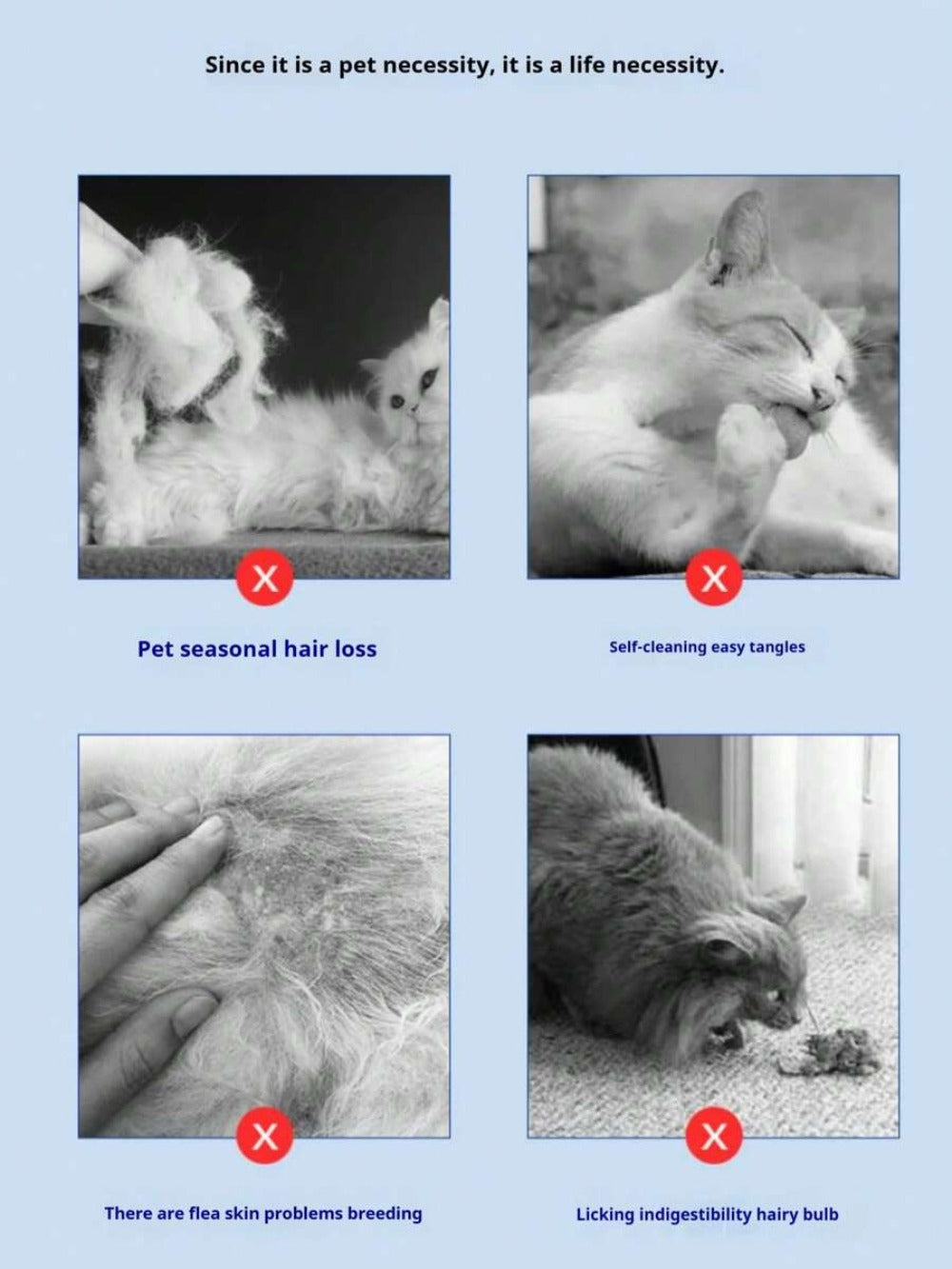 1pc Dog Grooming Flea Comb, Stainless Steel Fine Free Cat Hair Brush, Pet Grooming Supplies Fine Tooth Pet Flea Removal Tool, Suitable For Cats And Dogs, Pet Deshedding Tool