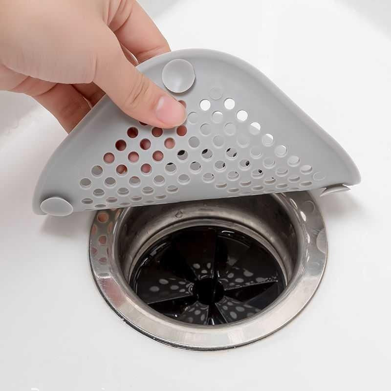 1PC 5.4 Inch Square Drain Cover TPR Hair Drain Catcher Flat Silicone Floor Drain Cover Plug Bathroom