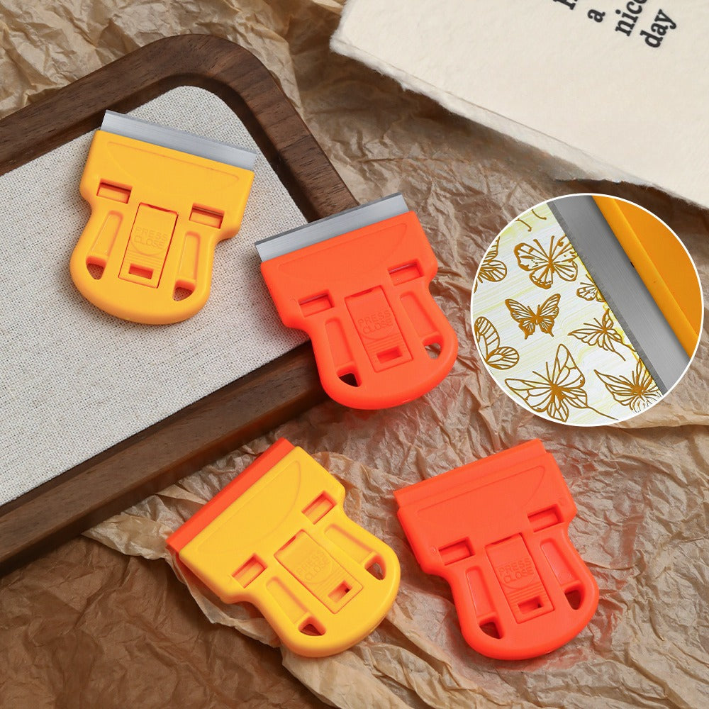 1PC Ceramic Glass Cleaning Squeegee,Telescopic Adjuster Knife, Cleaning Squeegee Tool For Removing Labels, Stickers, Decals And Paint From Glass And Stoves