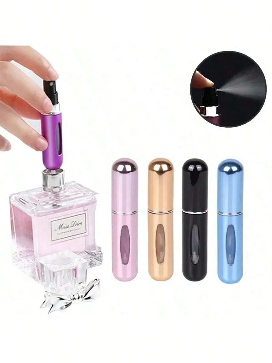 1pc RANDOM COLOR Portable Mini Perfume Atomizer Spray Bottle Set – Refillable Travel Size Fragrance Dispenser For On-The-Go Touch-Ups – Ideal For Carrying Your Favorite Scents In Purses