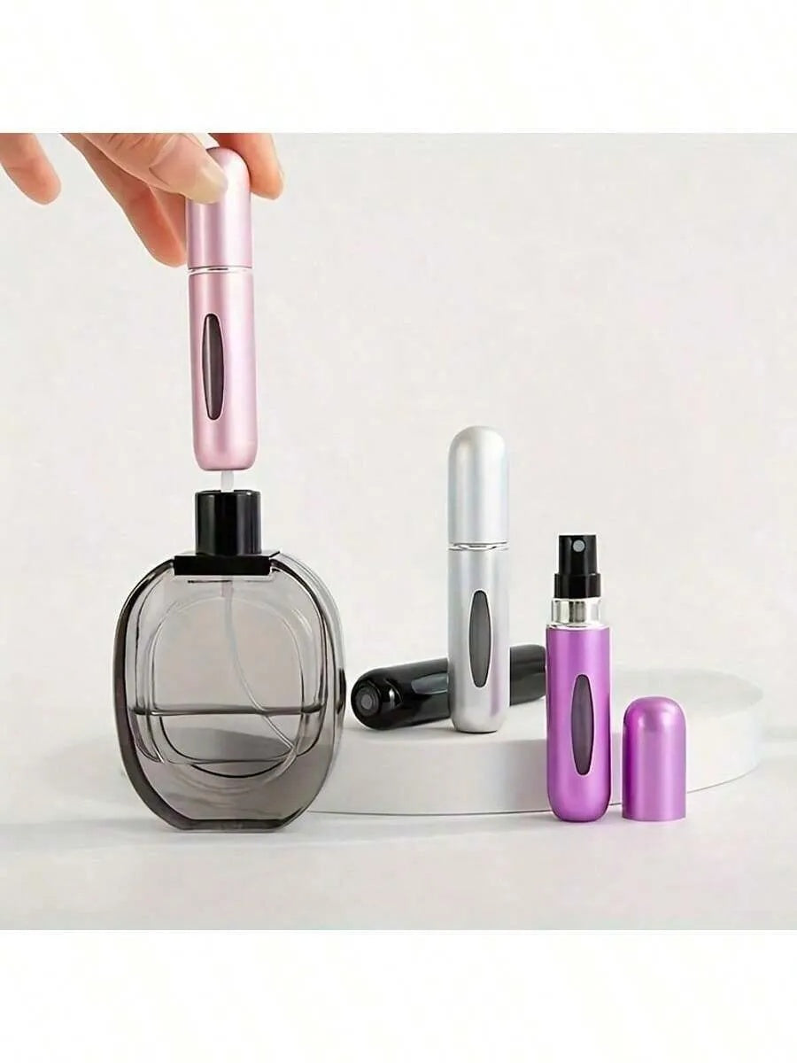 1pc RANDOM COLOR Portable Mini Perfume Atomizer Spray Bottle Set – Refillable Travel Size Fragrance Dispenser For On-The-Go Touch-Ups – Ideal For Carrying Your Favorite Scents In Purses