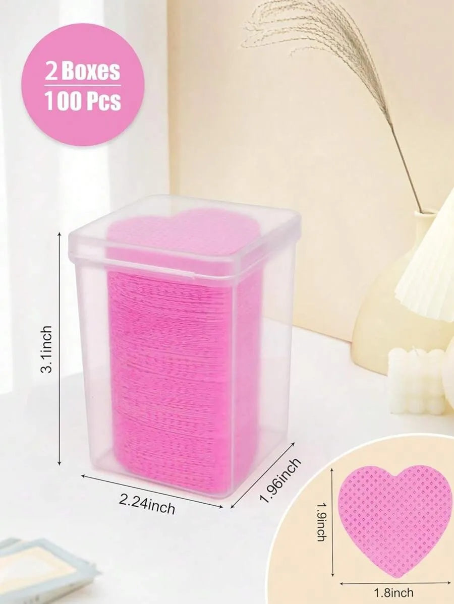 200PCS Unisex Disposable Makeup Remover Pads, 6*6cm Disposable Skin Care Cleansing Bags, Soft Touch And Easy To Use Makeup Remover Water And Nail Polish Remover Wipes, Makeup Remover Pads, Face Wash, Travel Convenience Set, Suitable For Facial Care