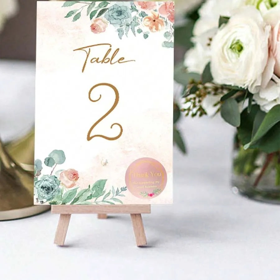 1PC 1.5 Inch Thank You Adhesive Sticker Label For Business, Baking, Gift Packaging Decoration,Christmas Valentine Day