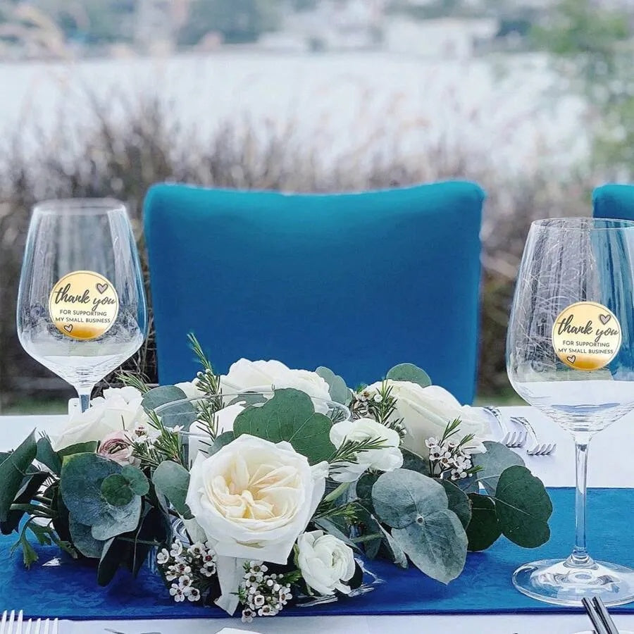 1PC 1.5 Inch Thank You Adhesive Sticker Label For Business, Baking, Gift Packaging Decoration,Christmas Valentine Day