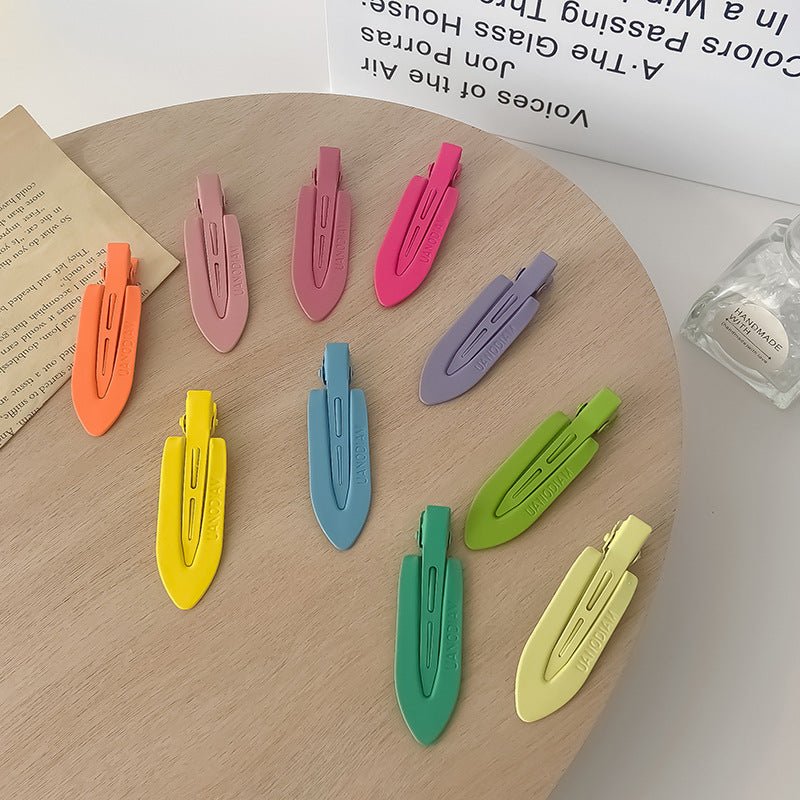 4PCS(1Set) Of Seamless Hair Clips, Bangs Clips, Broken Hair Clips, Headwear, Women's Makeup Clips, Duckbill Clips, Side Clips