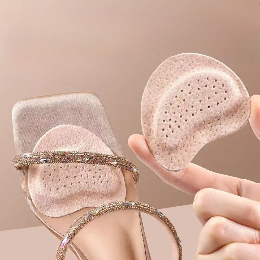 1 Pairs(2pcs) Women's Sandal Forefoot Pads - Self-Adhesive Anti-Slip Shoe Insoles For High Heels - Foot Care Stickers For Travel/Sport/Outdoor