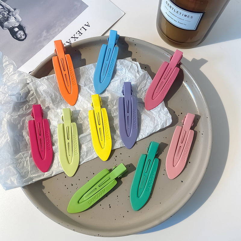 4PCS(1Set) Of Seamless Hair Clips, Bangs Clips, Broken Hair Clips, Headwear, Women's Makeup Clips, Duckbill Clips, Side Clips