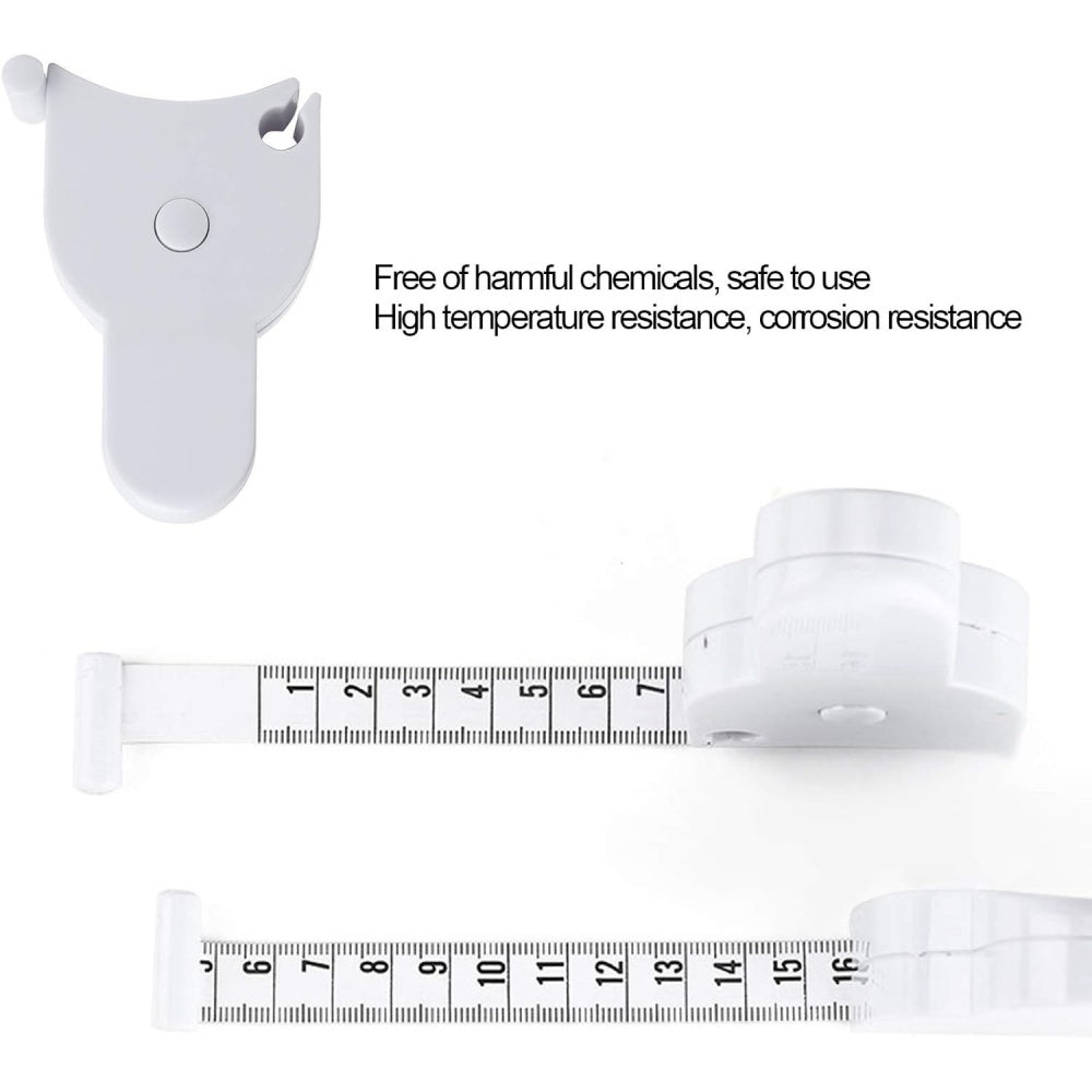 1PC Body Measure Tape, Automatic Telescopic Fat Measure For Body Measurement & Weight Loss To Track Weight Loss Muscle Gain By One Hand