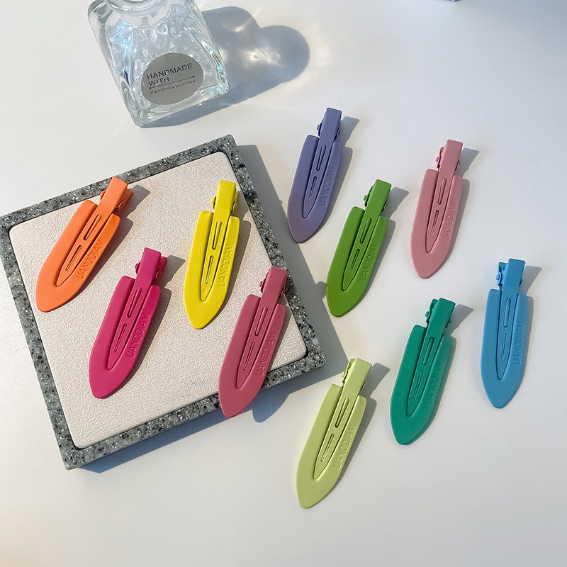 4PCS(1Set) Of Seamless Hair Clips, Bangs Clips, Broken Hair Clips, Headwear, Women's Makeup Clips, Duckbill Clips, Side Clips