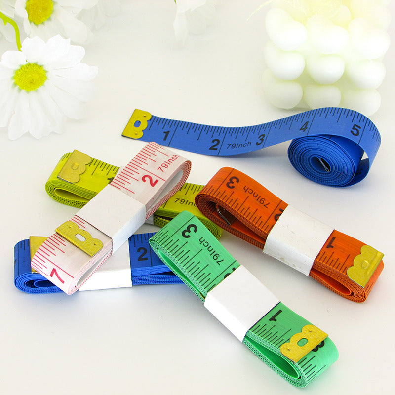 1pc Flexible Sewing Tape Measure - Colorful Inch/Foot Tailor Tape With Durable Soft Material For Craft & Tailoring