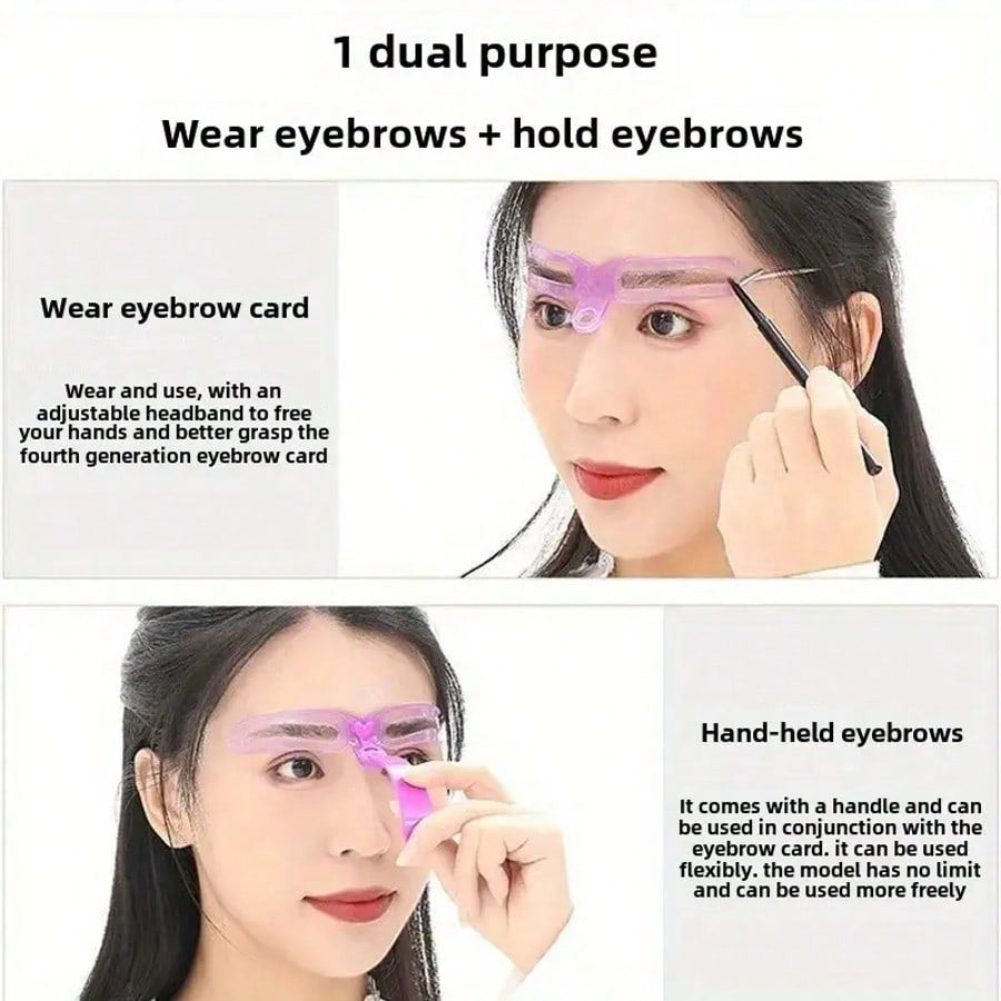 8PCS Eyebrow Board Set, Eyebrow Board Molding Kit, Eyebrow Board Template, 8 Reusable Eyebrow Boards With Handles