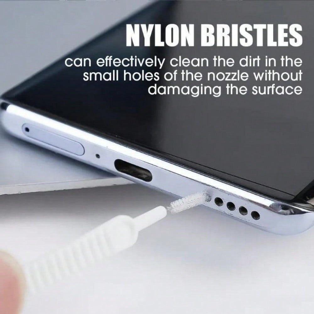 10PCS Soft Bristle Shower Head Cleaning Brush Set - 7.9cm / 3.11inch Precision Nozzle Unclogging Tool, Effectively Removes Debris, Prevents Blockage, Maintains Smooth Water Flow, Ring Handle Design, Durable Cleaning Brush Back To School